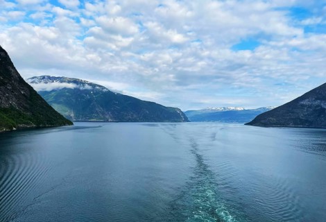 The Nordfjord on the Way to Nordfjordeid in Norway, Scandinavia