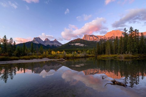 The Three Sisters Alberta Bannf National Park
