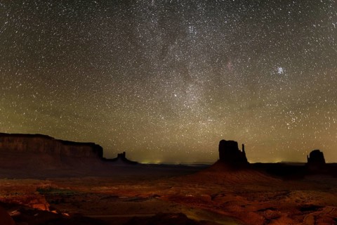 Monument Valley View with stars