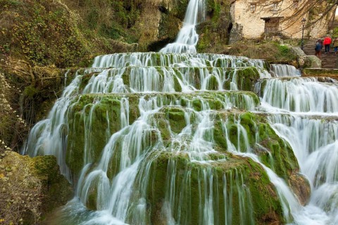 Orbaneja del Castillo waterfall, Burgos, Castilla y Leon, Spain