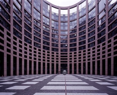 Strasbourg, European Parliament/ inner courtyard