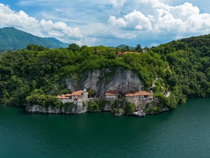View of the hermitage of Santa Caterina del Sasso