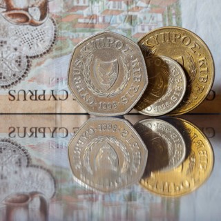 Old banknotes and coins of Cyprus