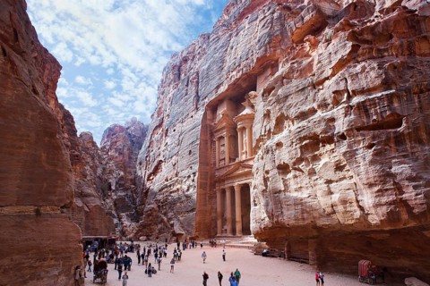Side view of The Treasury