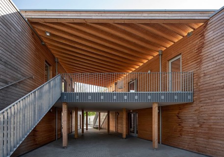 Krefeld, Waldorf School Kaiserstrasse, new building 2020 Architect: Piet Reymann