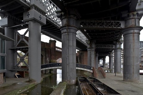 Manchester railway bridges d 19th century on the Bridgewater Canal