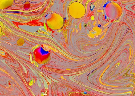 Traditional Ottoman Turkish abstract marbling art patterns as background