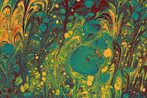 Marbling art patterns as abstract colorful background