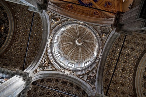 Italy Como Cathedral crossing dome 1731-44 by Filippo Juvarra Interior view, St., Saint, Saint