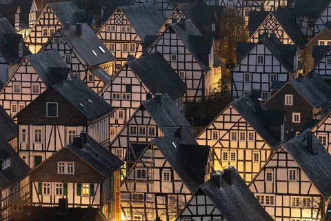Freudenberg, the old town centre built entirely in half-timbered construction