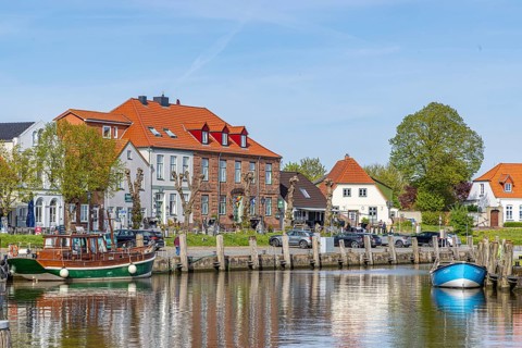 Tönning harbour, North Frisia, Schleswig Holstein, Germany