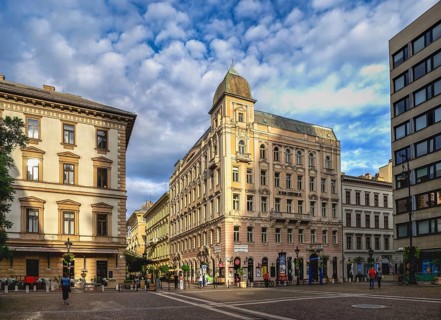Streets of the old town of Budapest, Hungary, Budapest, Hungary