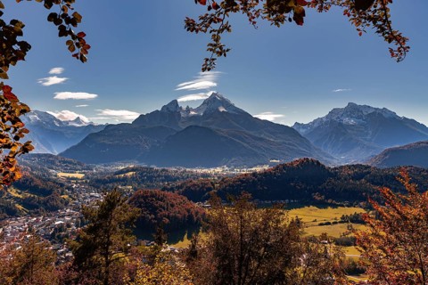 Autumn at the Watzmann in Berchtesgadener Land, Bavaria, Germany
