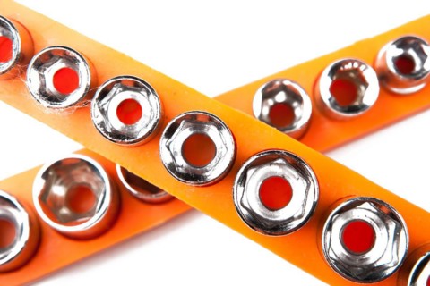 Hex socket set isolated on white background