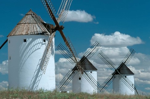 Don Quixote Windmills, Mota del Cuervo, La Mancha, Spain
