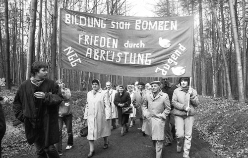 Demonstration in the Bittermark 1982, Germany