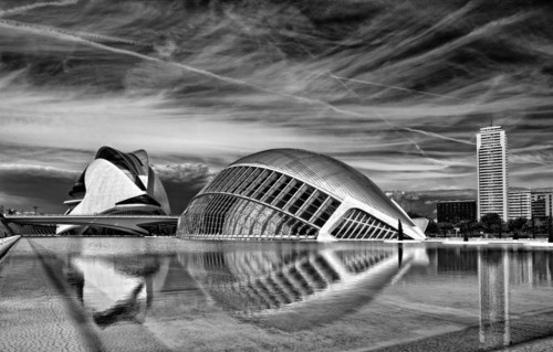 The Ciudad de las Artes y de las Ciencias is a science centre in Valencia. It was built between