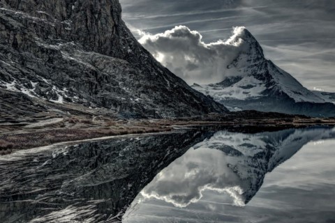 Lake Riffel, Zermatt. Matterhorn. Switzerland