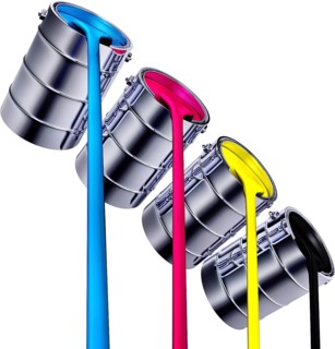 high resolution rendering of a cmyk concept