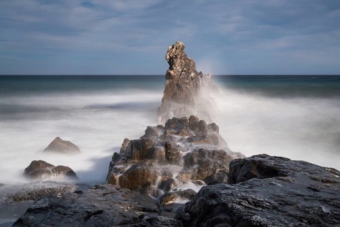 at the coast