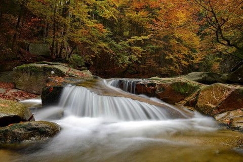 Mumlava waterfall, Mummelfall, Mummel, Harrachov, Giant Mountains, Czech Republic, Krkonose,