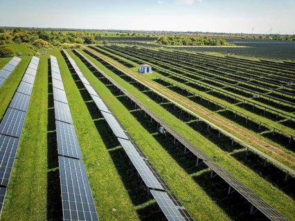 Solarpark, Luftbild