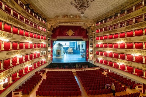 Milan Italy. Teatro alla Scala Opera House