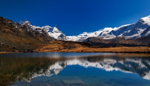 Zermatt, Matterhorn, Stellisee. Switzerland