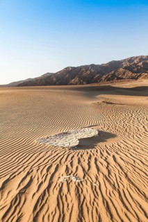 Sand dunes of Mesquite Flat in Death Valley Desert - California