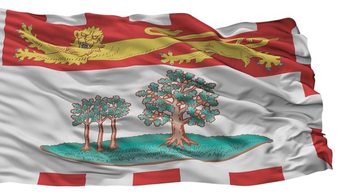 Prince Edward Island City Flag, Country Canada, Isolated On White Background