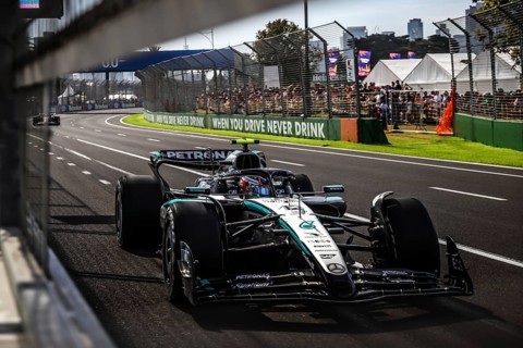 MELBOURNE, AUSTRALIA - MARCH 14: Andrea Kimi Antonelli of Italy drives the Mercedes AMG Petronas F1