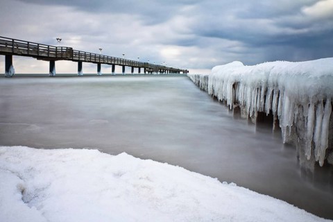 The Baltic Sea coast in Wustrow (Fischland-Darß)