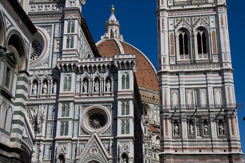 The façade of Florence Cathedral, Tuscany, Italy Florence, Italy