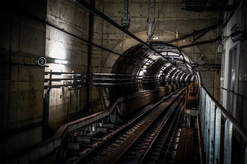 Sendai municipal subway tunnel. Shooting Location: Sendai, Miyagi Prefecture