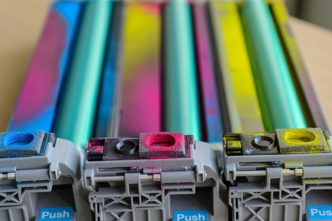 Colour model to be represented by the coloured fuser unit of a laser printer
