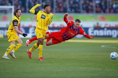 Germany: Soccer 1st Bundesliga, Matchday 20 - 1. FC Heidenheim vs. Borussia Dortmund - Voith-Arena