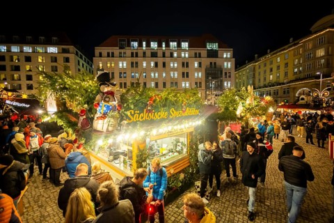 The Dresden Striezelmarkt is a Christmas market in Dresden. It has been held in Advent since 1434,