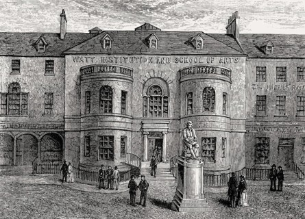 Watt Institution and School of Arts, Adam Square, Edinburgh, Scotland, 19th century