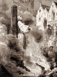 Michael Servetus or Miguel Servet, 1509 or 1511 –1553, a Spanish theologian, polymath, burning at