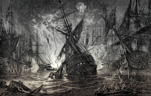 The Destruction of L'Orient at the Battle of the Nile, 1798, Coalition Wars, From British Battles