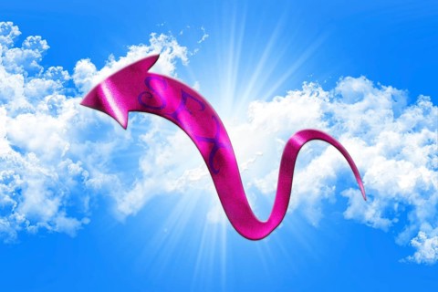 Sex Concept. Arrow With Sex Written On It Showing The Way On Sky and Clouds Background 3D