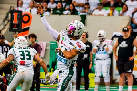 German Football League, Game: Schwäbisch Hall Unicorns, Saarland Hurricanes in the Optima Sportpark