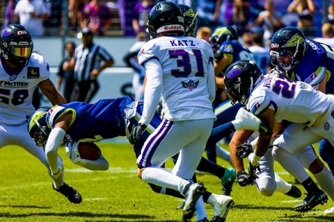 European League of Football/ Game : Frankfurt Galaxy -Stuttgart Surge July . 10. 2022