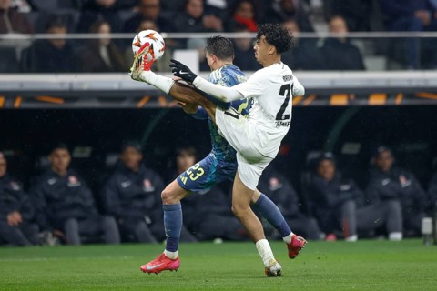 Football, Europa League, round of 16 second leg, 2024/2025, Eintracht Frankfurt vs. Ajax Amsterdam,