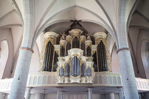 The baroque organ of the Catholic parish church of St. Johannes Baptist, Borgentreich, Höxter
