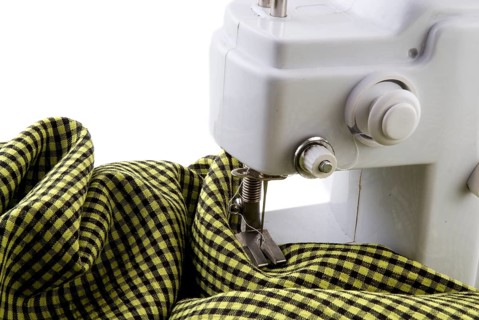 Sewing-machine at work