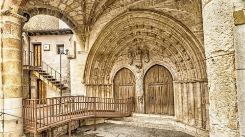 Church of San Juan Bautista, 12-16th Century Gothic Style, Oña Medieval Village, Las Merindades,