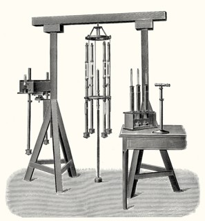 A gravimeter to measure gravity at sea, 19th century