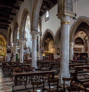 Italy Venice Church of San Giovanni in Bragora -264 Interior facing south-east contemporary