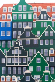 ZAANSTAD, NETHERLANDS, NOVEMBER 13, 2016: Typical facade of the Inntel hotel, opened in 2010. It is